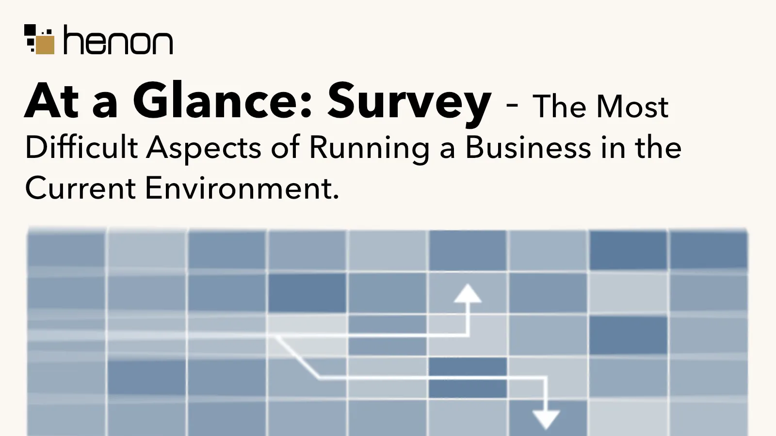 At a Glance: Survey - Most Difficult Aspects of Running a Business in the Current Environment (Q1 2023)